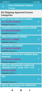 Hoon Maritime Institute android App screenshot 3